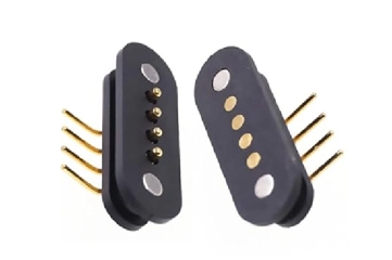 Conector Pogo com mola de pino com ímãs