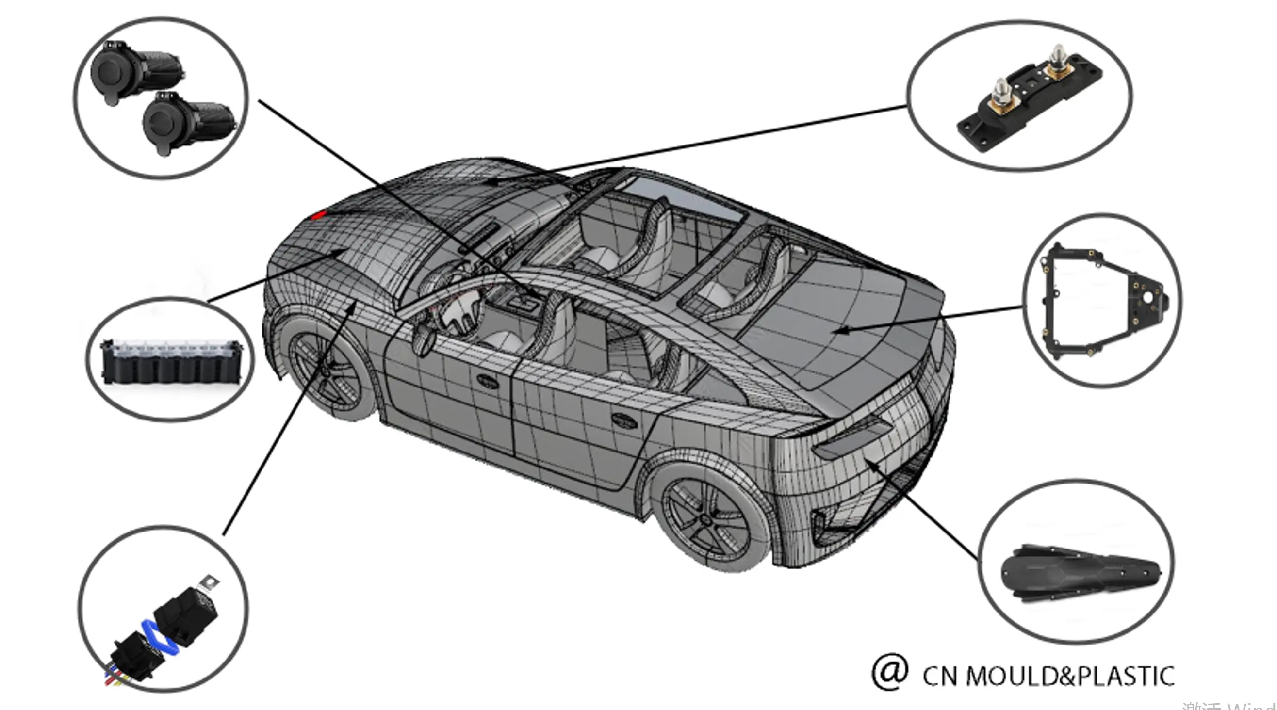 Moldagem por injeção para automotivo